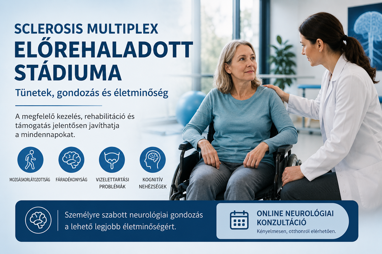 Sclerosis multiplex előrehaladott stádiumának neurológiai gondozása